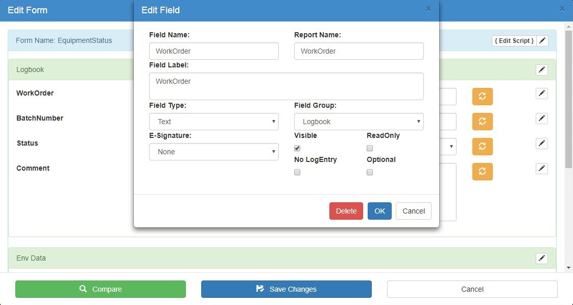 <i>e</i>Forms Form Configuration <i>e</i>Forms Form Configuration